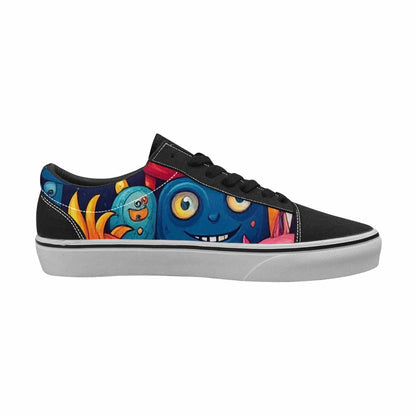 WOMEN'S Cartoon Monster Character Canvas Lace-Up Neon Fantasy Shoes