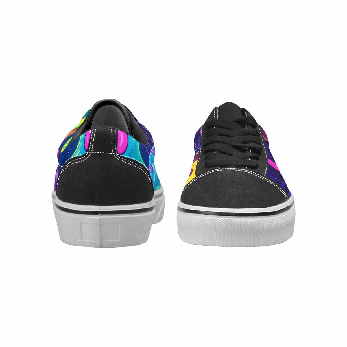WOMEN'S Ice Cream Monsters  Lace-Up Canvas Aesthetic Shoes