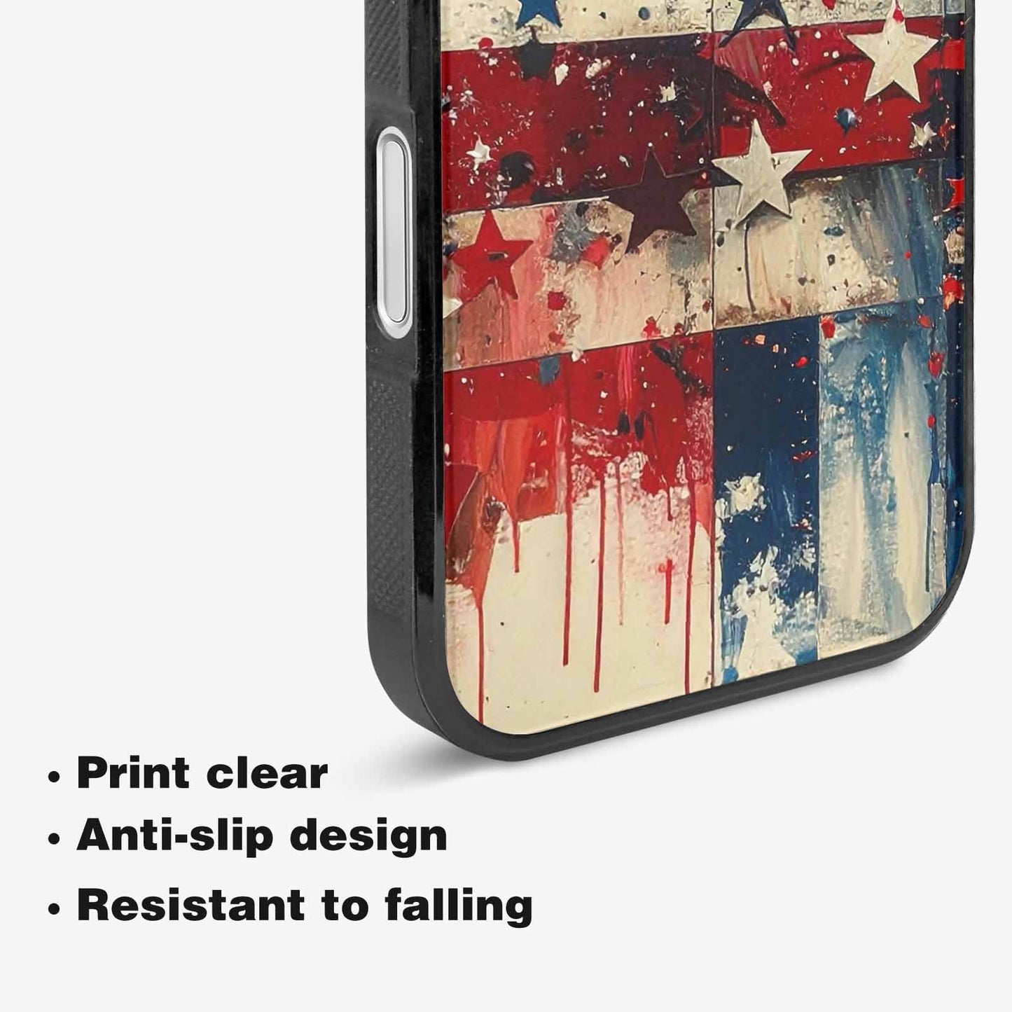 iPhone 16 Plus Case — Patriotic Stars And Stripes American Stars, Custom Designed Case Cover