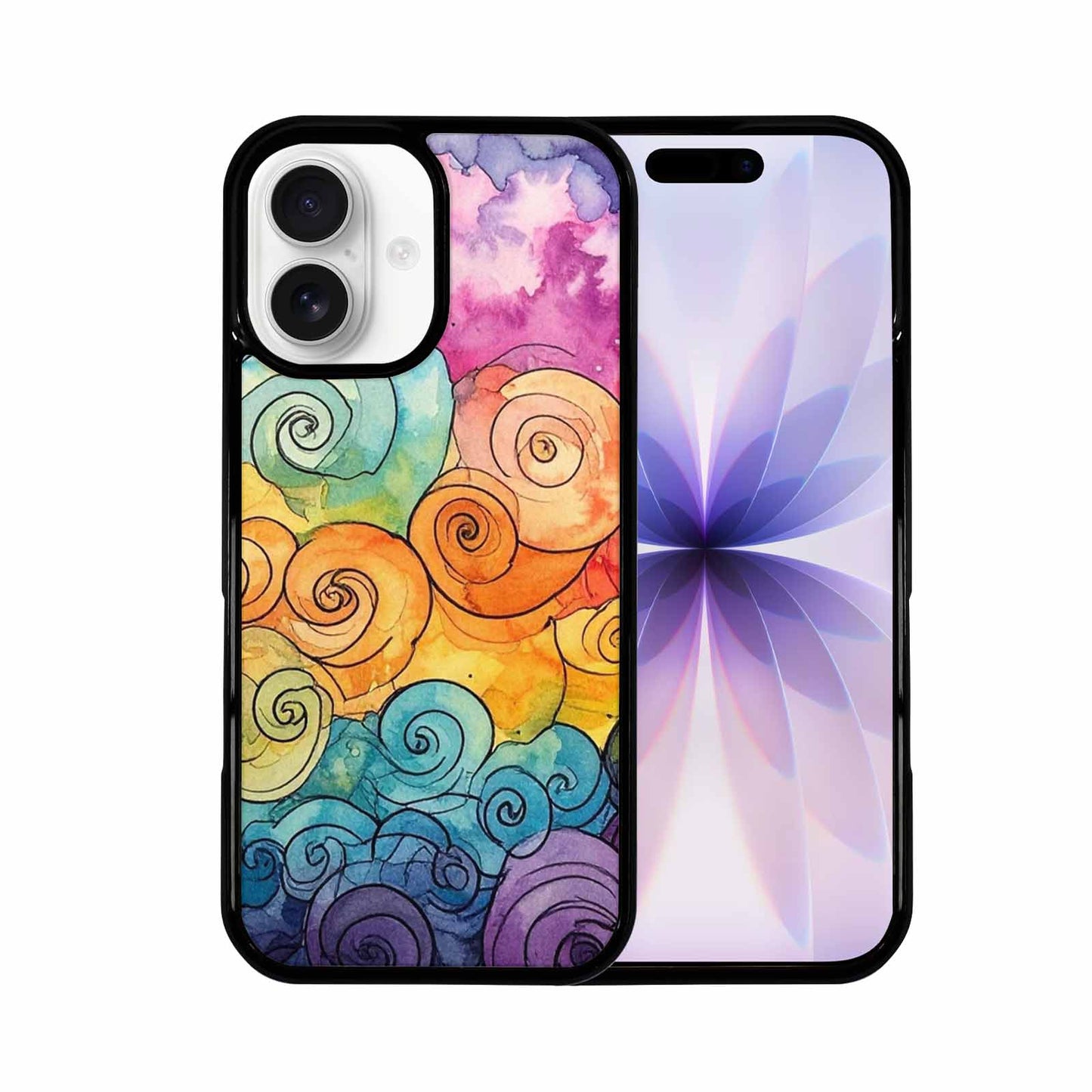 iPhone 17 Case — Tie Dye Swirls (black Tie Dye, Custom Art Phone Cover
