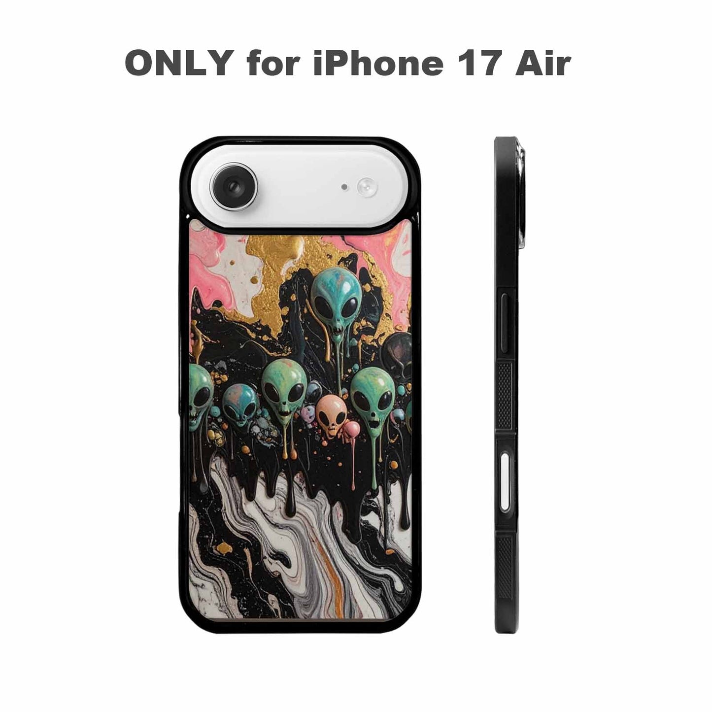 iPhone 17 Air Case — Aliens Marblemelting Aliens Pa Ciq Alien, Unique Phone Case Design