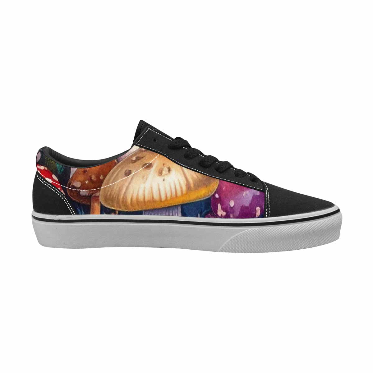 WOMEN'S Mushrooms Lace-Up Canvas Grunge Custom Shoes