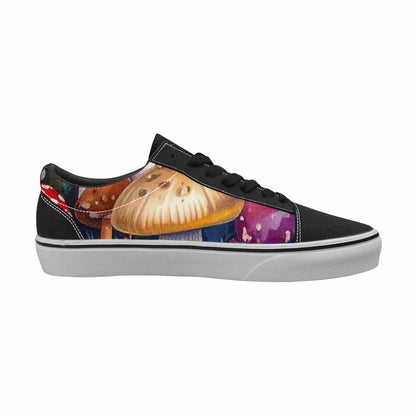 WOMEN'S Mushrooms Lace-Up Canvas Grunge Custom Shoes