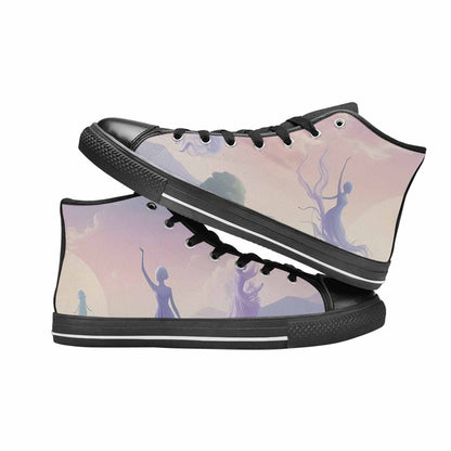 WOMEN'S Surrealist Dreamscape High Top Canvas Dreamcore Shoes