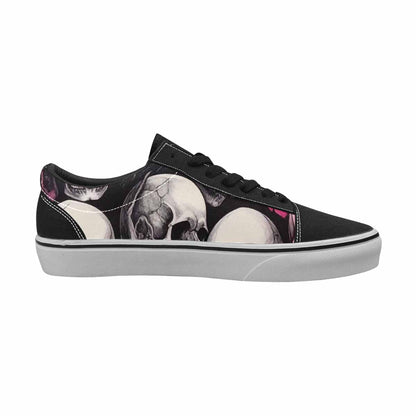 WOMEN'S Skull Roses Lace-Up Canvas Cottagecore Sneakers