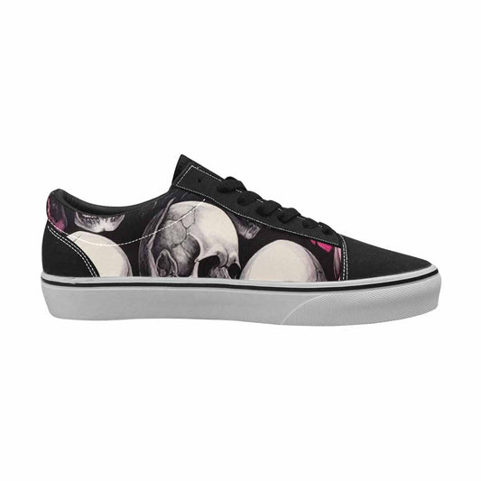 WOMEN'S Skull Roses Lace-Up Canvas Cottagecore Sneakers