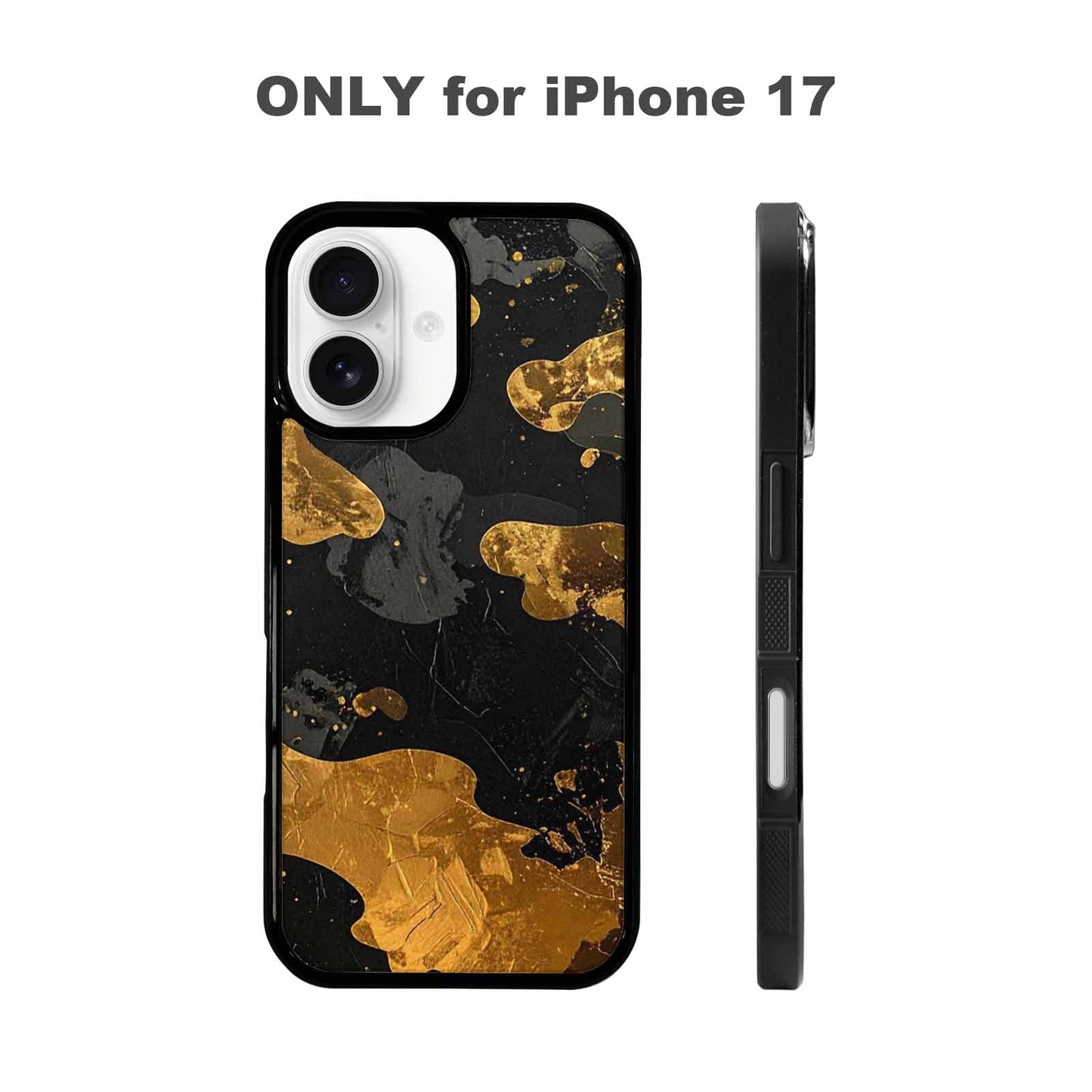 iPhone 17 Case — Camo Pattern With Metallic Camo, Custom Made Phone Cover