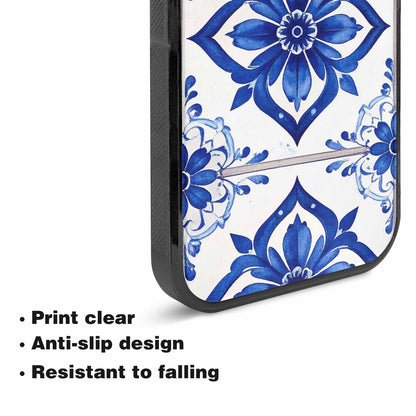 iPhone 15 Case — Mexican Talavera Tile Pattern Floral Geometric, Custom Phone Case