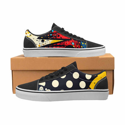WOMEN'S Comic Book Halftone Canvas Lace-Up Surreal Shoes