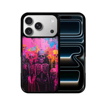 iPhone 17 Pro Case — Skeletons Neon Pink Glowskelet Hoz Original, Custom Printed Phone Case