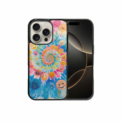iPhone 16 Pro Case — Smiley Facessmiley Faces Tie D, Unique Phone Case Design