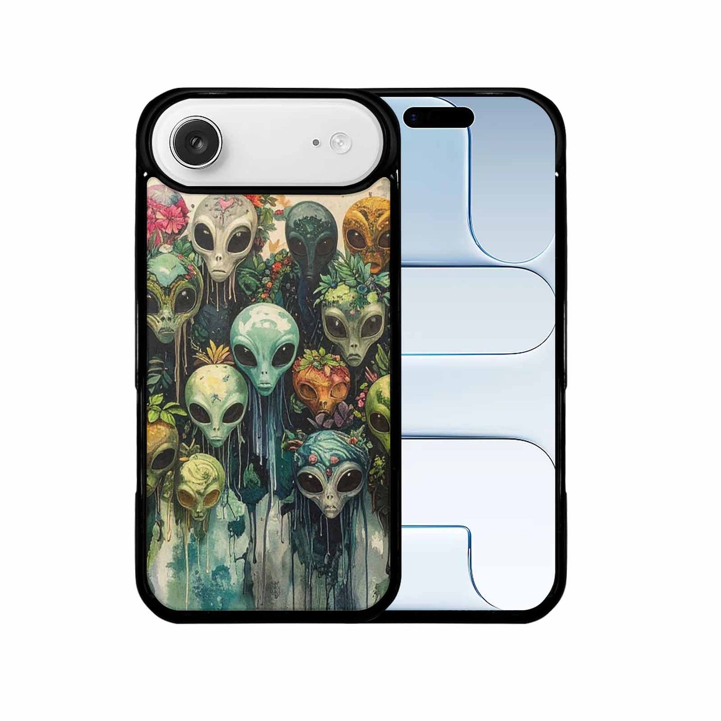 iPhone 17 Air Case — Aliens Pattern Hundreds Of Sma Alien, Unique Phone Case Design
