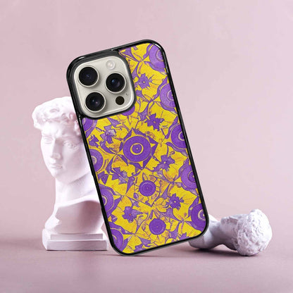 iPhone 16 Pro Case — Intersex Flag Color Theme Small Rainbow, Custom Designed Case Cover