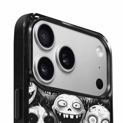 iPhone 17 Pro Case — Black And White Monster Face Original, Custom Designed Case Cover