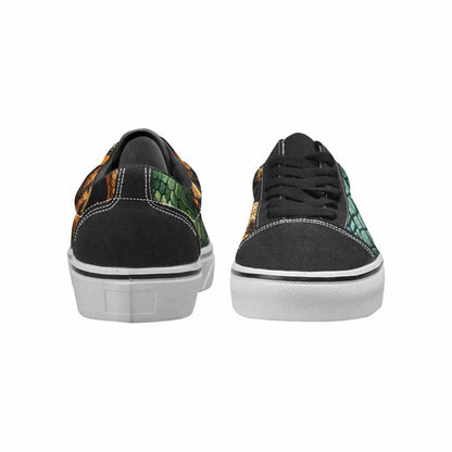 MEN'S Snake Skin Reptile Canvas Lace-Up Aesthetic Shoes