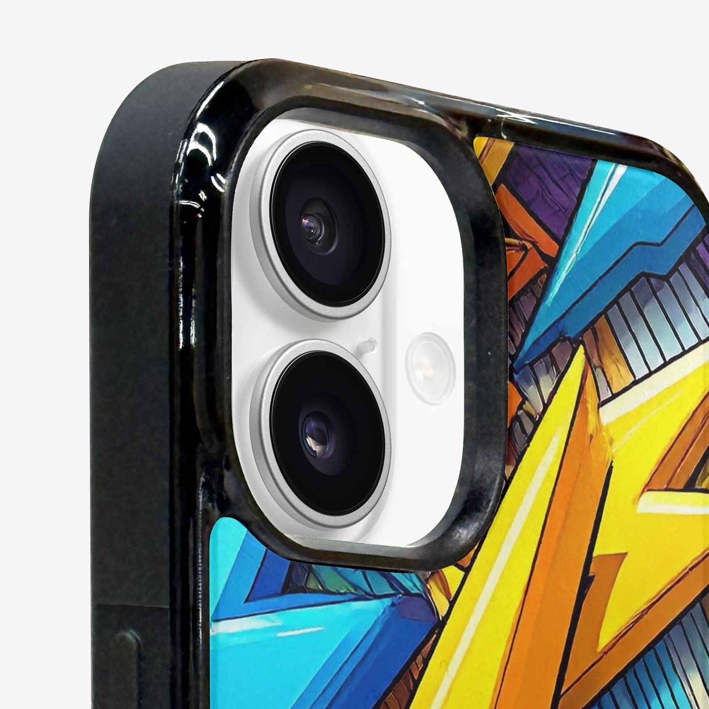 iPhone 16 Case — Lightning Bolt Storm Pattern Hundreds Of, Custom Print Case Cover