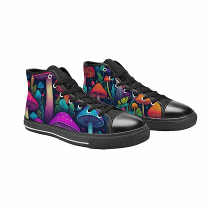 MEN'S Psychedelic Mushroom High Top Canvas Grunge Shoes