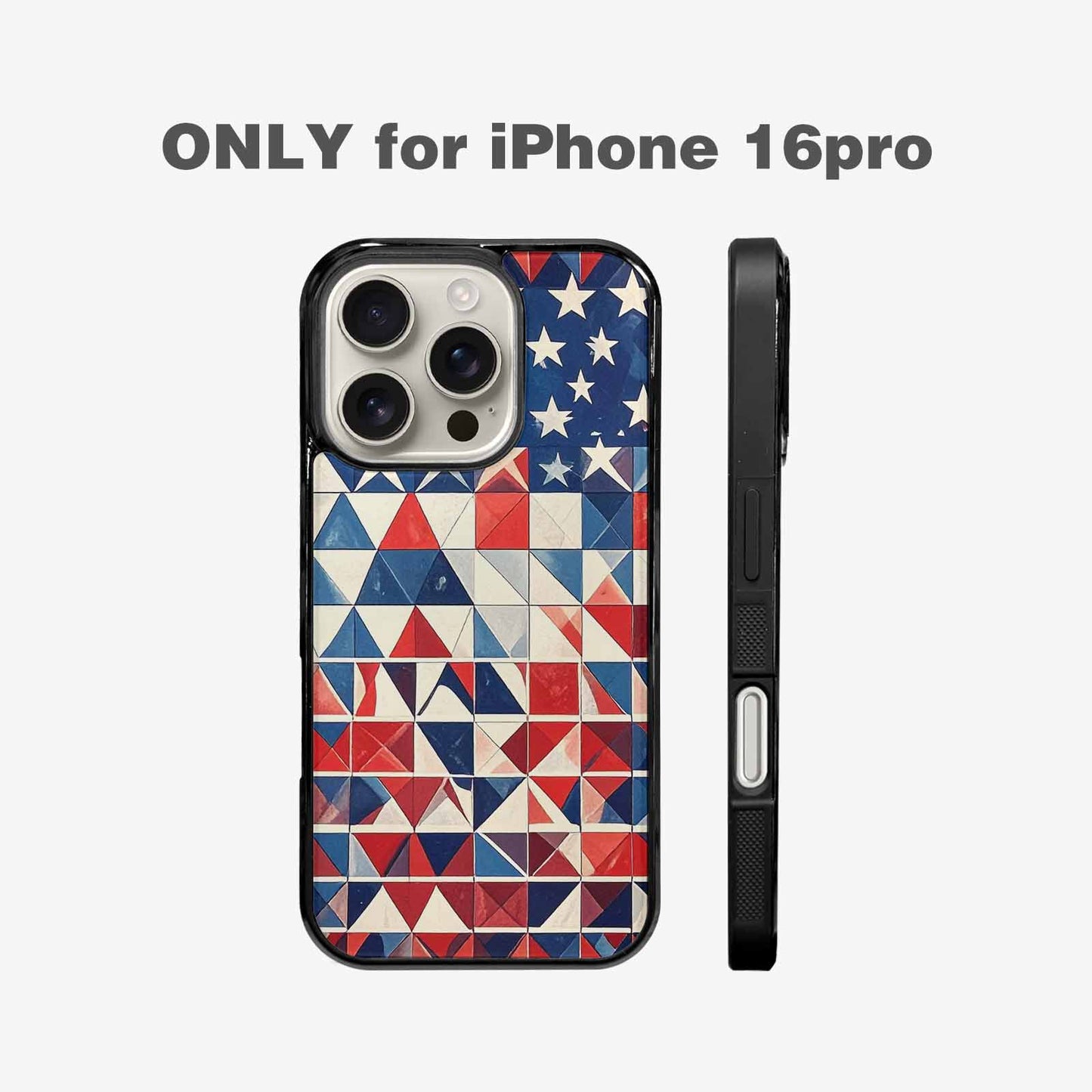 iPhone 16 Pro Case — Small American Flag Stars And Stripes, Personalized Phone Case