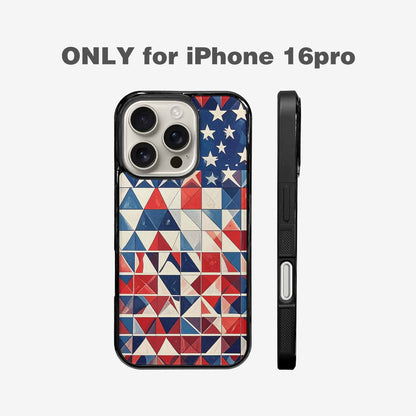 iPhone 16 Pro Case — Small American Flag Stars And Stripes, Personalized Phone Case