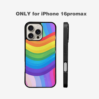 iPhone 16 Pro Max Case — Rainbow Pride, Custom Printed Phone Case