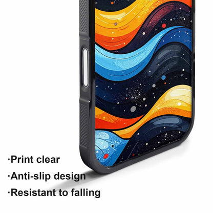 iPhone 17 Air Case — Glossy Winter Wave Seamless Cartoon Cute, Custom Printed Phone Case