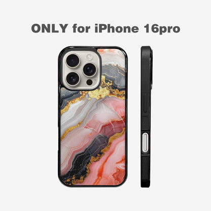 iPhone 16 Pro Case — Marble Vein Marble Veins Pattern Hundreds, Custom Phone Case