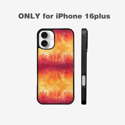 iPhone 16 Plus Case — Ombre Tie Dye Sunset, Unique Phone Case Design