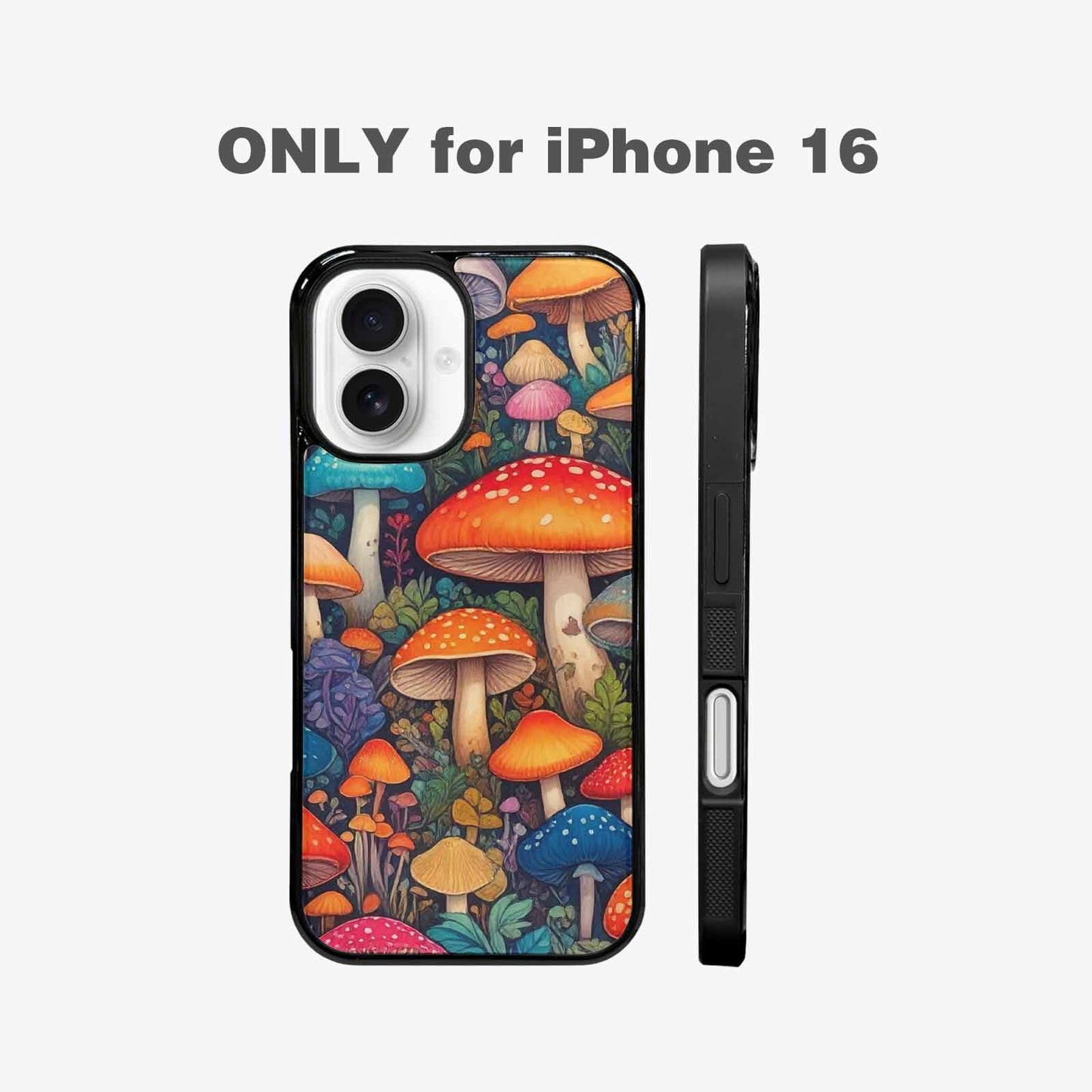 iPhone 16 Case — Mushrooms General Mushrooms Pa, Unique Phone Case Design