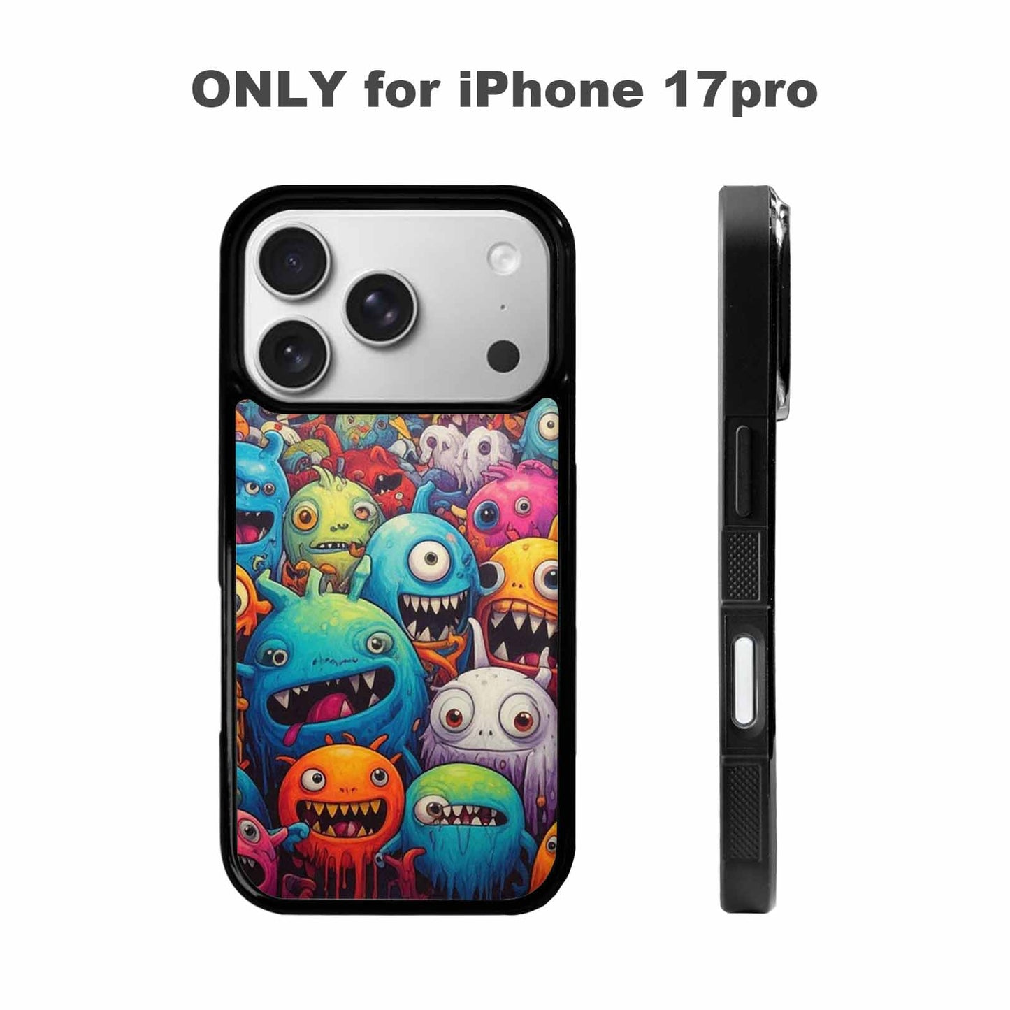 iPhone 17 Pro Case — Monsters General Cartoon Monsters Pattern Cartoon, Customized Protective Case