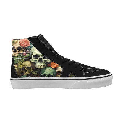 MEN'S Skulls  Botanical Skulls High Top Canvas Surreal Shoes
