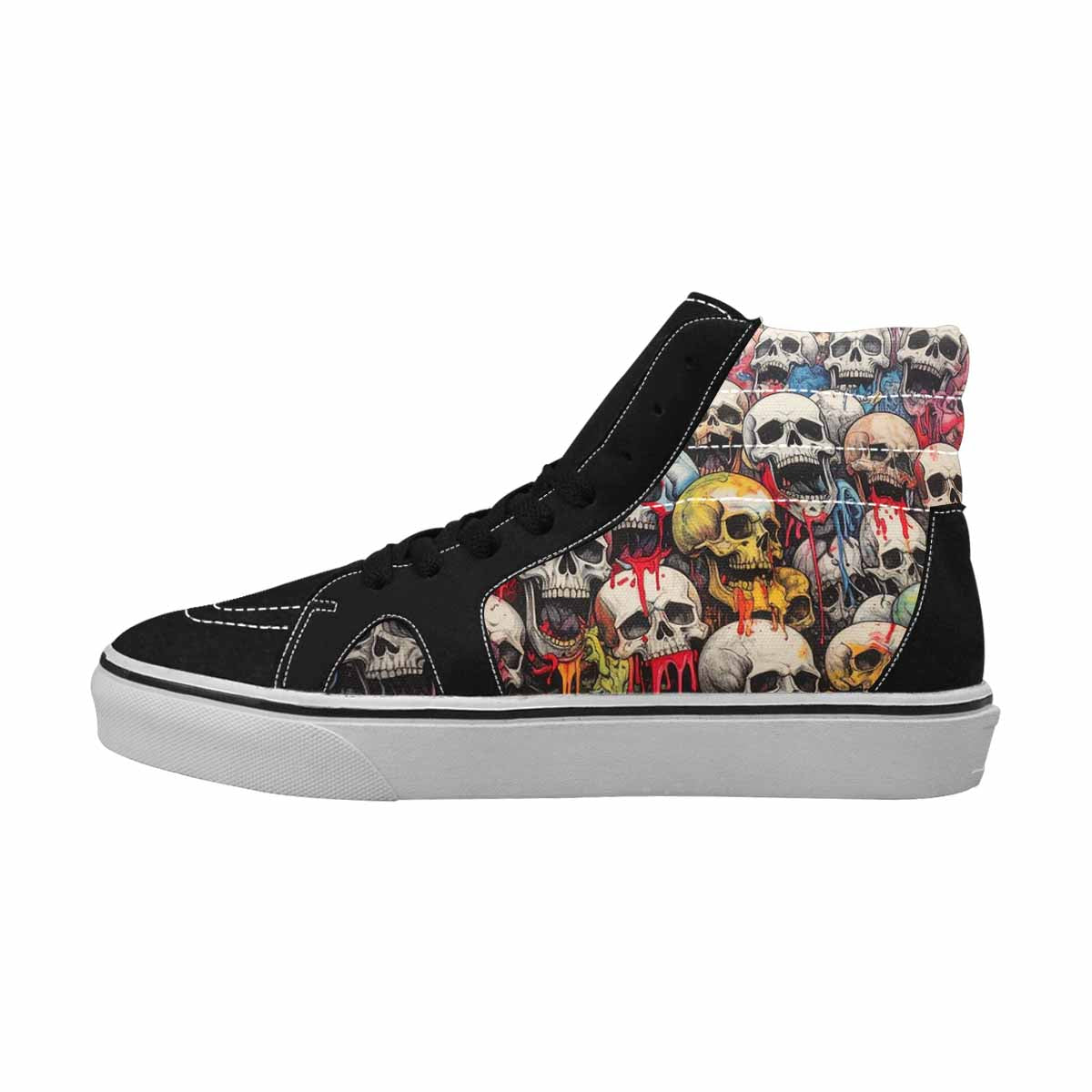 MEN'S Rainbow From Skull S High Top Canvas Aesthetic Shoes