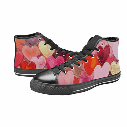WOMEN'S No Words Or High Top Canvas Wallpaper Art Custom Shoes