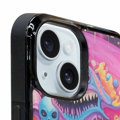 iPhone 15 Case — Aliens Tie Dyemelting Aliens P, Custom Phone Case
