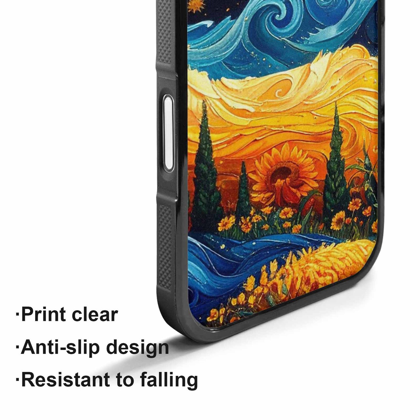 iPhone 17 Case — Small Van Gogh Style Galaxy Space, Custom Art Phone Cover