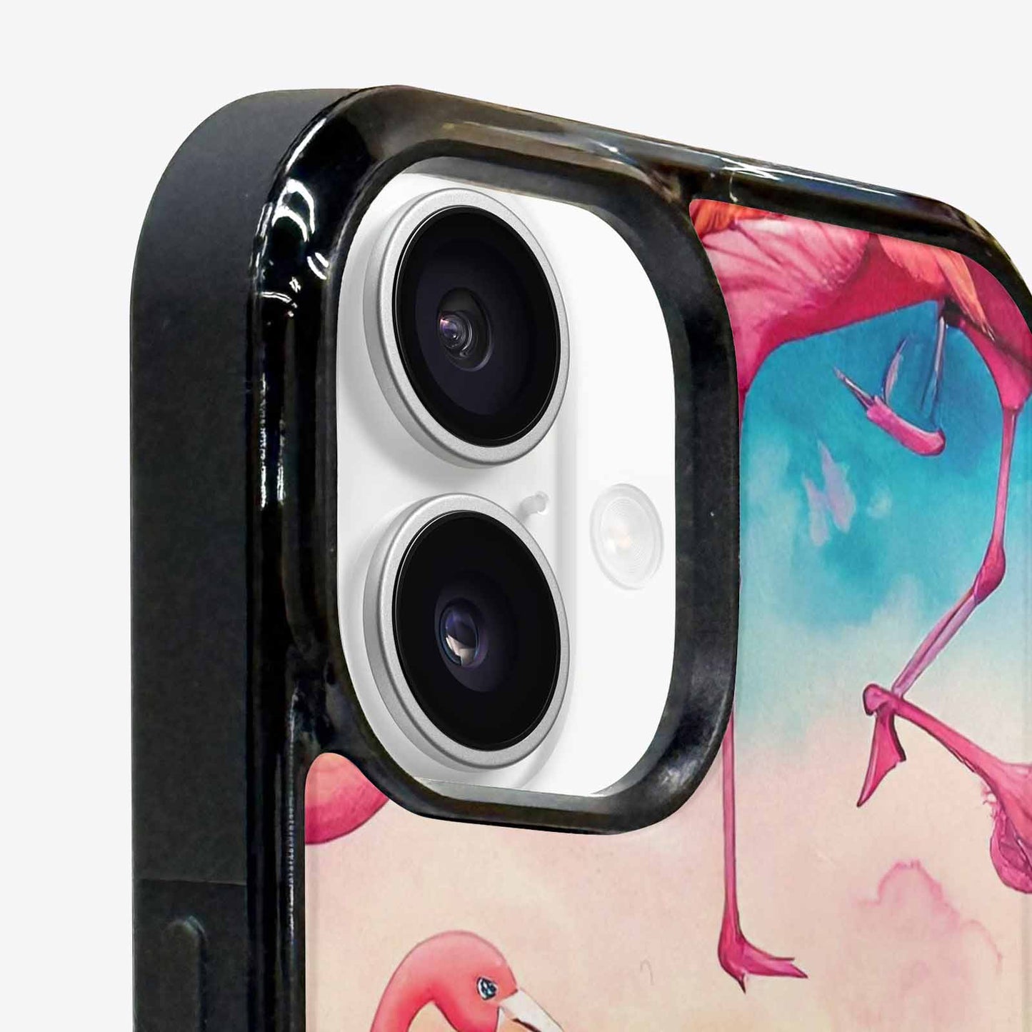 iPhone 16 Plus Case — Flamingo Tropical Flamingo Tropical Pattern Hundreds, Custom Designed Case Cover