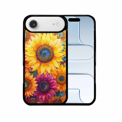 iPhone 17 Air Case — Full Color Vibrant Sunflower Burst Floral, Custom Designed Case Cover