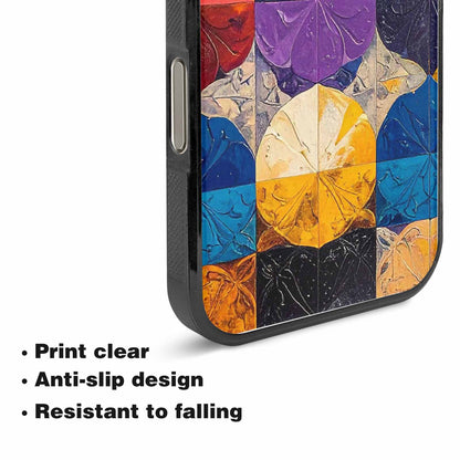 iPhone 15 Pro Max Case — Nonbinary Flag Color Theme Small Rainbow, Unique Phone Case Design