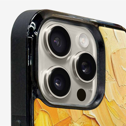 iPhone 16 Pro Max Case — Impressionist Sunflower Brushstroke Pattern Hundreds Of, Personalized Phone Case