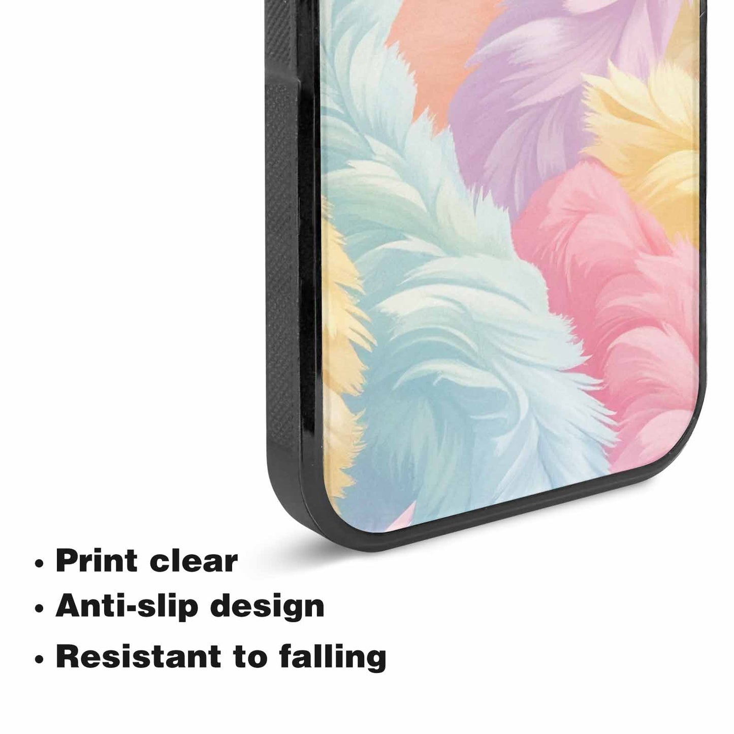 iPhone 15 Case — Zebra Pastel Rainbow, Unique Phone Case Design