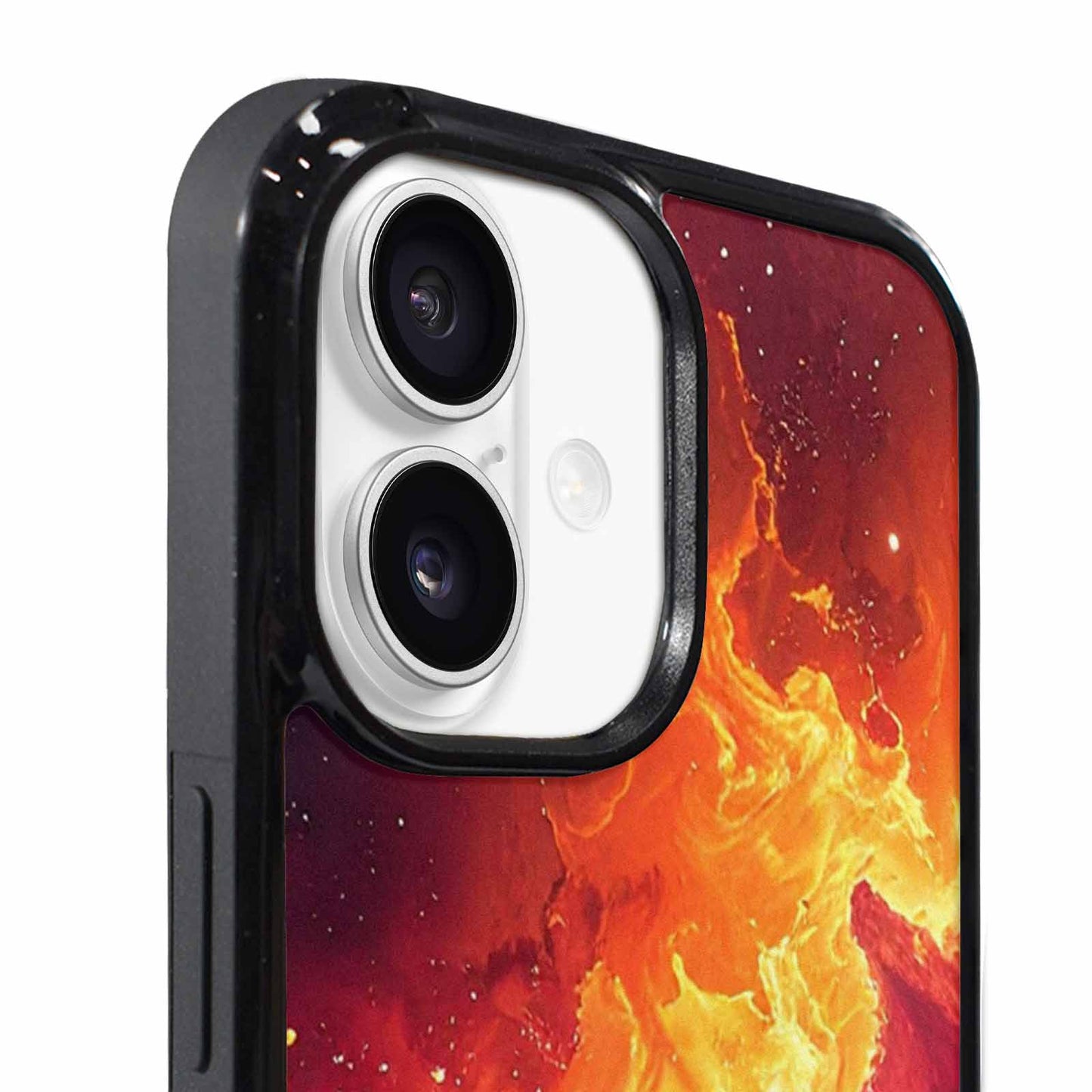 iPhone 17 Case — Galaxy Art Red Orange Galaxy Space, Original Design Phone Case