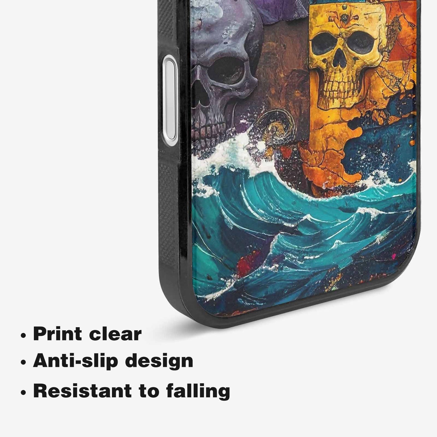 iPhone 16 Plus Case — Pirate Skull Flag Pirate Skull Flag, Custom Print Case Cover