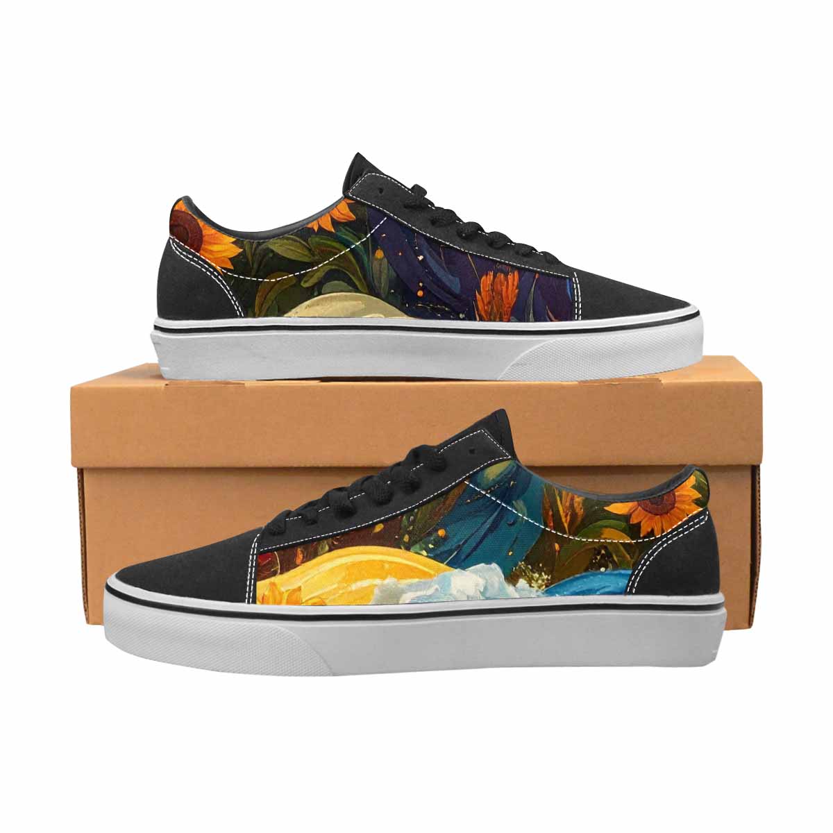 WOMEN'S Blend All Versions Canvas Lace-Up Aesthetic Custom Shoes