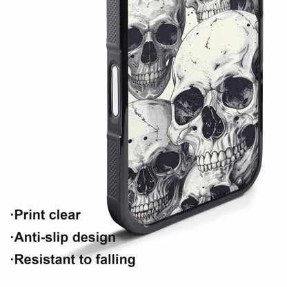 iPhone 17 Pro Max Case — Skull Dark Art Gothic Print Gothic, Custom Phone Case