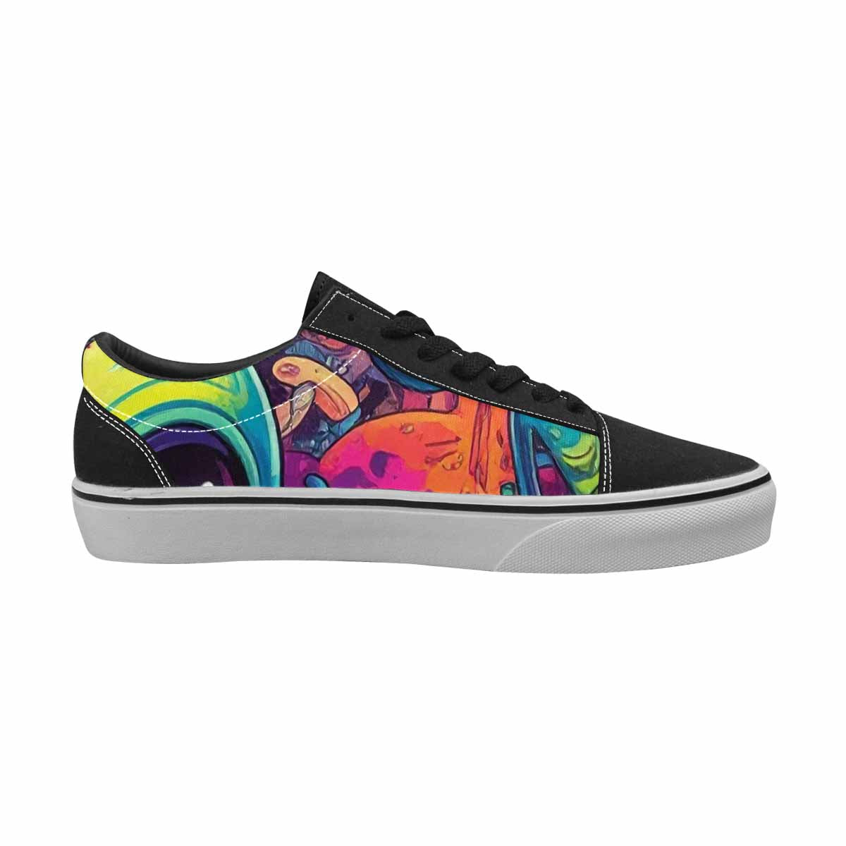 MEN'S Cartoon Alien Characters Canvas Lace-Up Dreamcore Custom Shoes