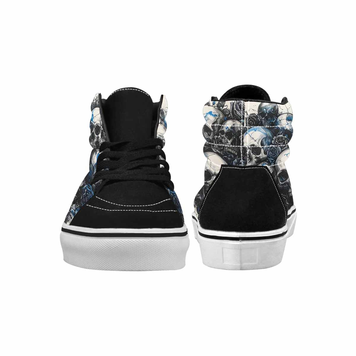 MEN'S Skull Roses High Top Canvas Melting Art Sneakers