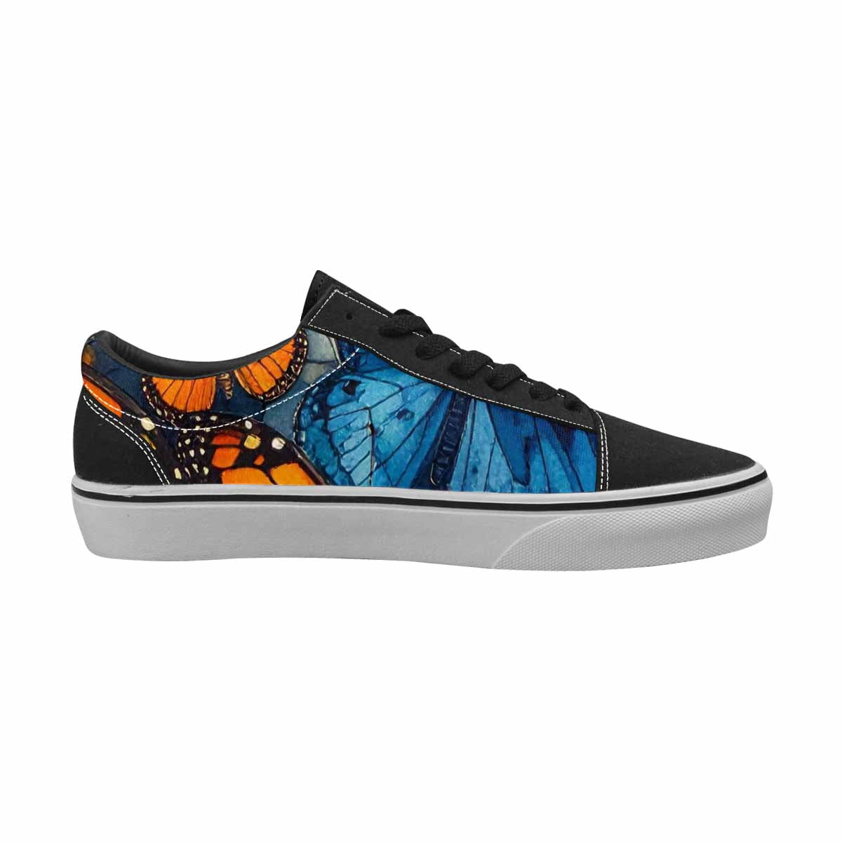 WOMEN'S Butterfly Wing Canvas Lace-Up Dark Academia Sneakers