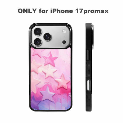 iPhone 17 Pro Max Case — Seamless Repeating Pattern Of Galaxy Space, Custom Art Phone Cover