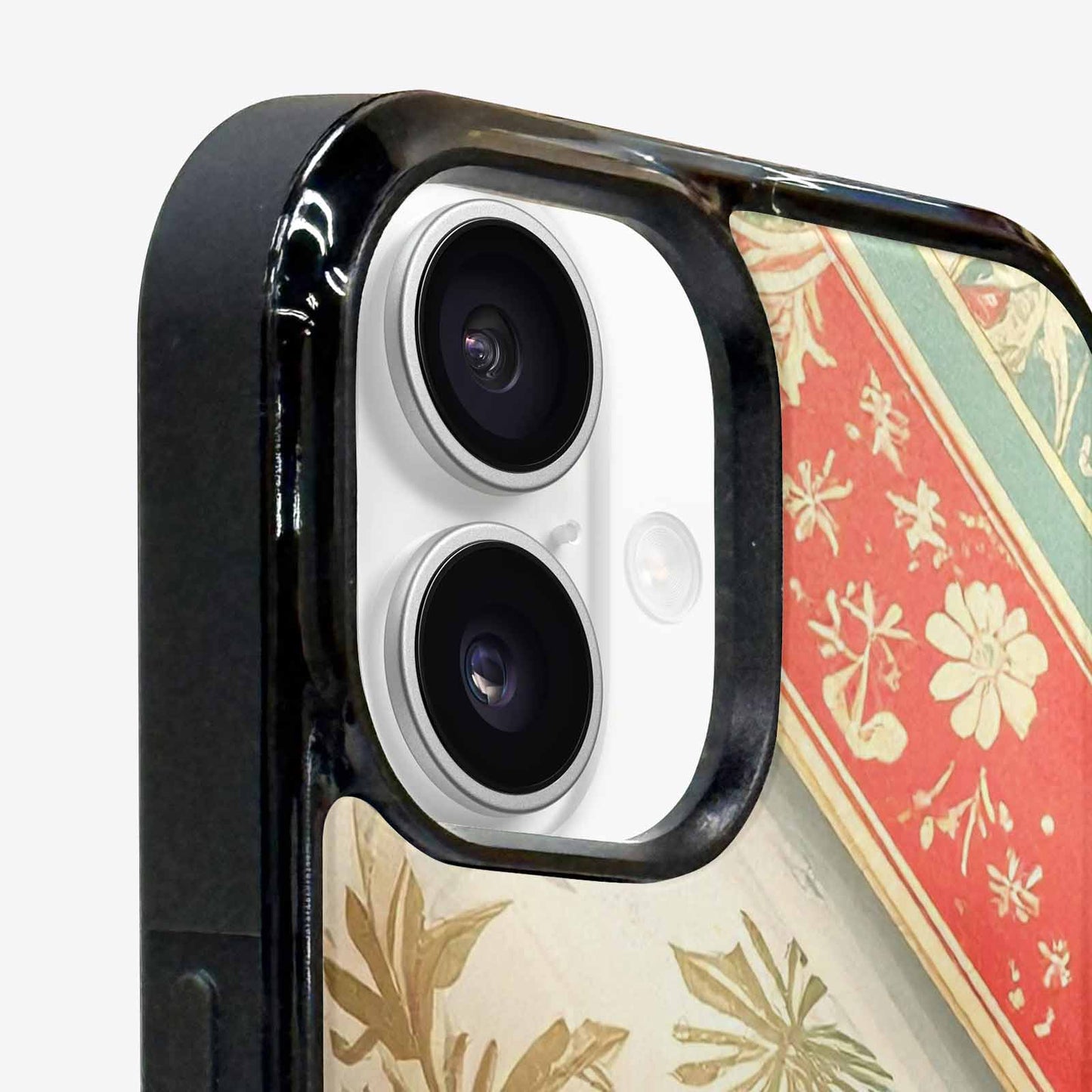iPhone 16 Plus Case — Christmas Wrapping Paper Pattern Art Wallpaper, Custom Art Phone Cover