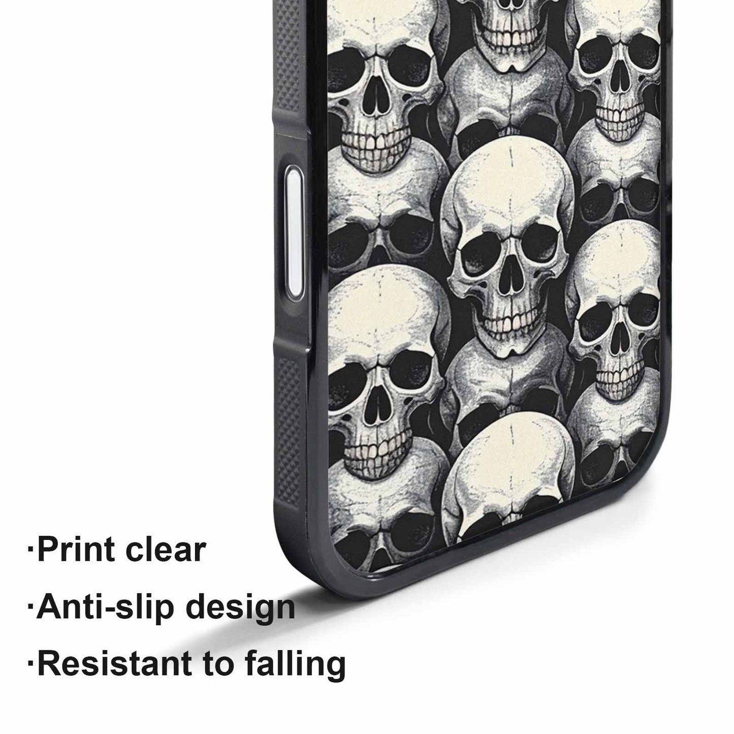 iPhone 17 Pro Case — Skull Dark Art Gothic Print Gothic, Customized Protective Case