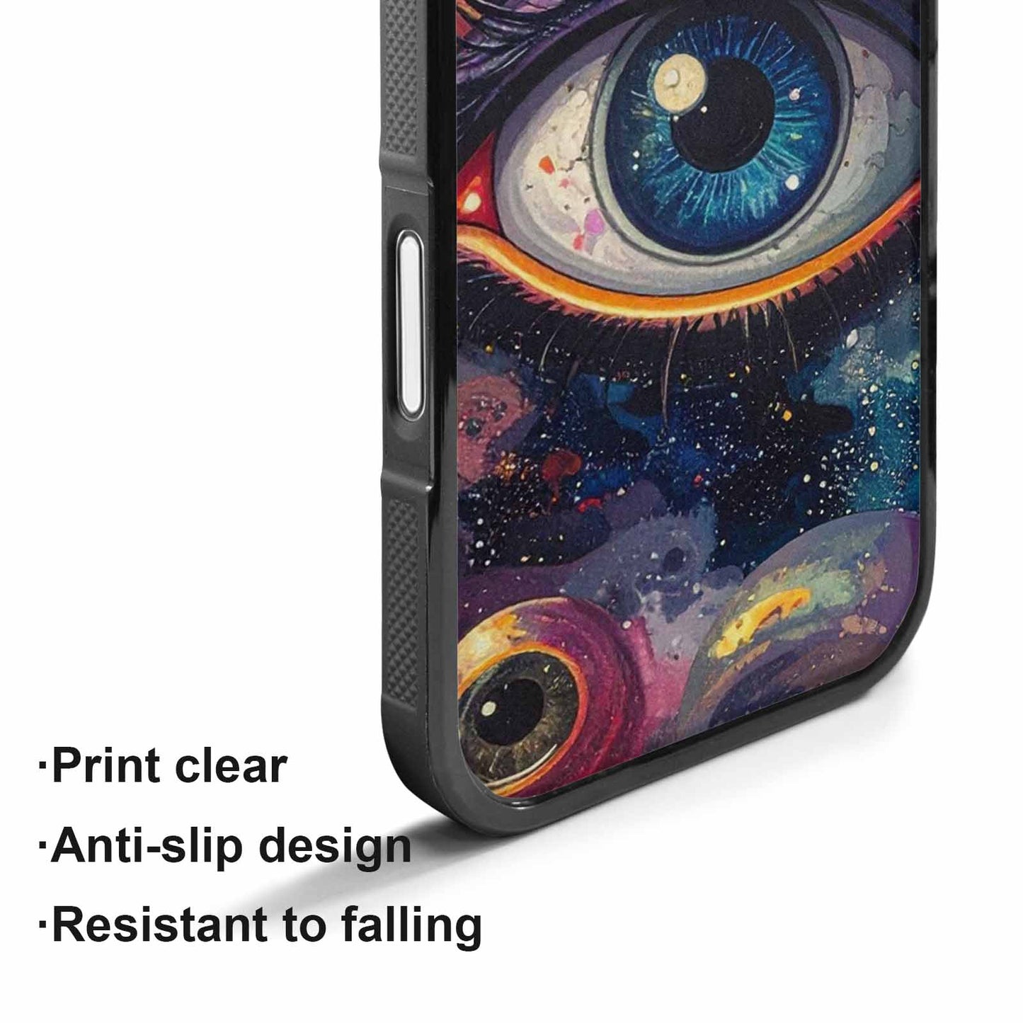 iPhone 17 Case — Seamless Tileable Pattern Of Galaxy Space, Custom Print Case Cover
